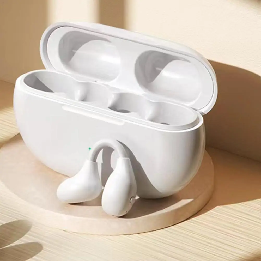 Wireless Ear Clip Bone Conduction Headphones Fones Earbud Bluetooth