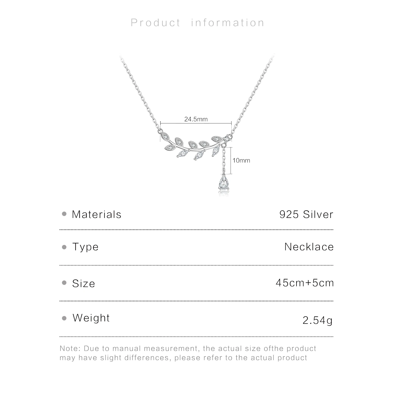 ANDYWEN 925 Sterling Silver Gold Leafs Zircon CZ Pendant Necklace Long Chain Women Drop Fine Jewelry 2023 Crystal Luxury Jewelry 6