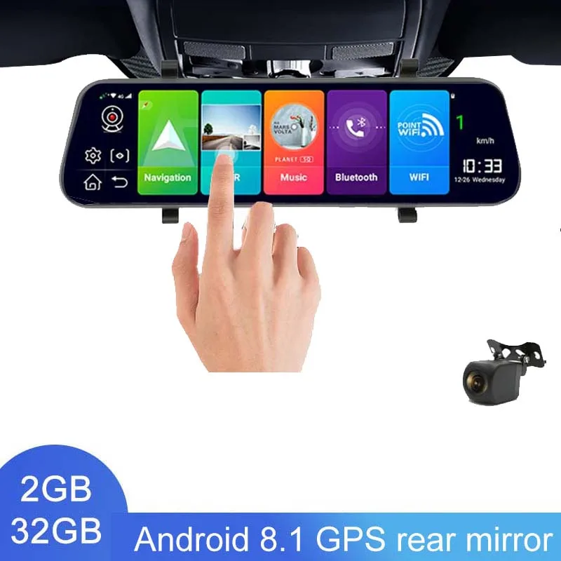 

10-дюймовый 4G видеорегистратор Видеорегистраторы Зеркало заднего вида ADAS Android 8.1 Автомобильный G-сенсор видеорегистратор WIFI Приложение GPS-навигация Удаленный мониторинг