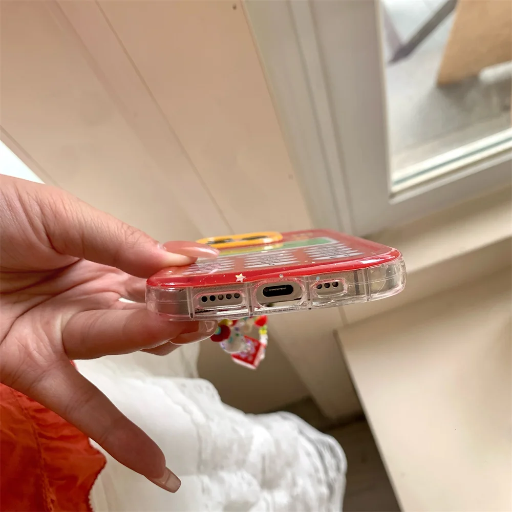 Glitter cartoon mobile model phone case for iPhone 13 15 14 16 Pro Max 15 16 Fundas with hinged shockproof cute protective cover view 6