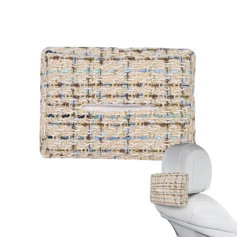 

Автомобильный держатель для салфеток, держатель для салфеток, автомобильный держатель для салфеток, подвеска, стильный внешний вид, экономит время и плетение для бизнеса в автомобиле