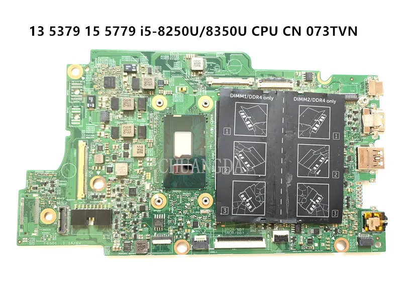 

Материнская плата 17810-1 для ноутбука Dell Lnspiron 13 5379 15 5779 с i5-8250U/8350U 073TVN 00KJ0J 0K3GFH 100% тест