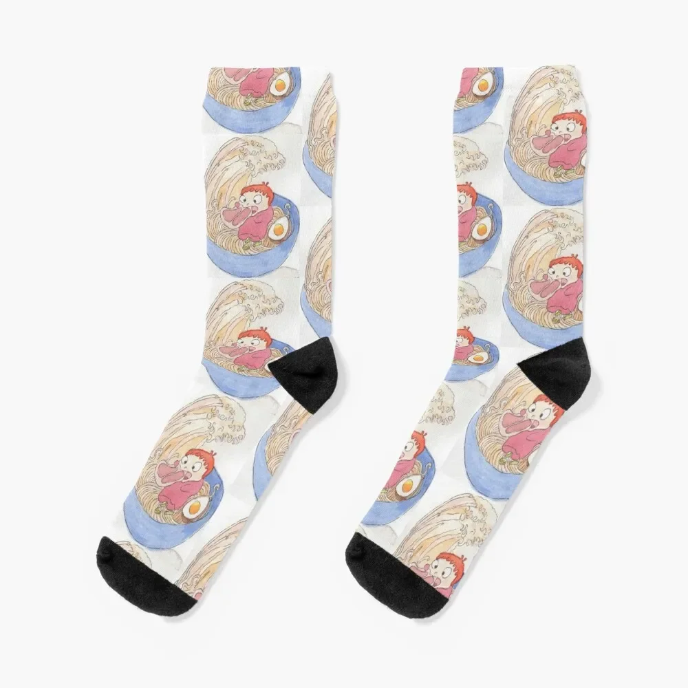

Ramen Fish Girl, Ham! Socks Heating sock Wholesale Socks Girl Men's