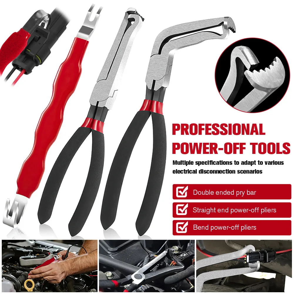 Electrical Disconnect Pliers Carbon Steel Oil Pipe Cutting Tool Wear Resist Spark Plug Removal Plier for Car Repair Accessories