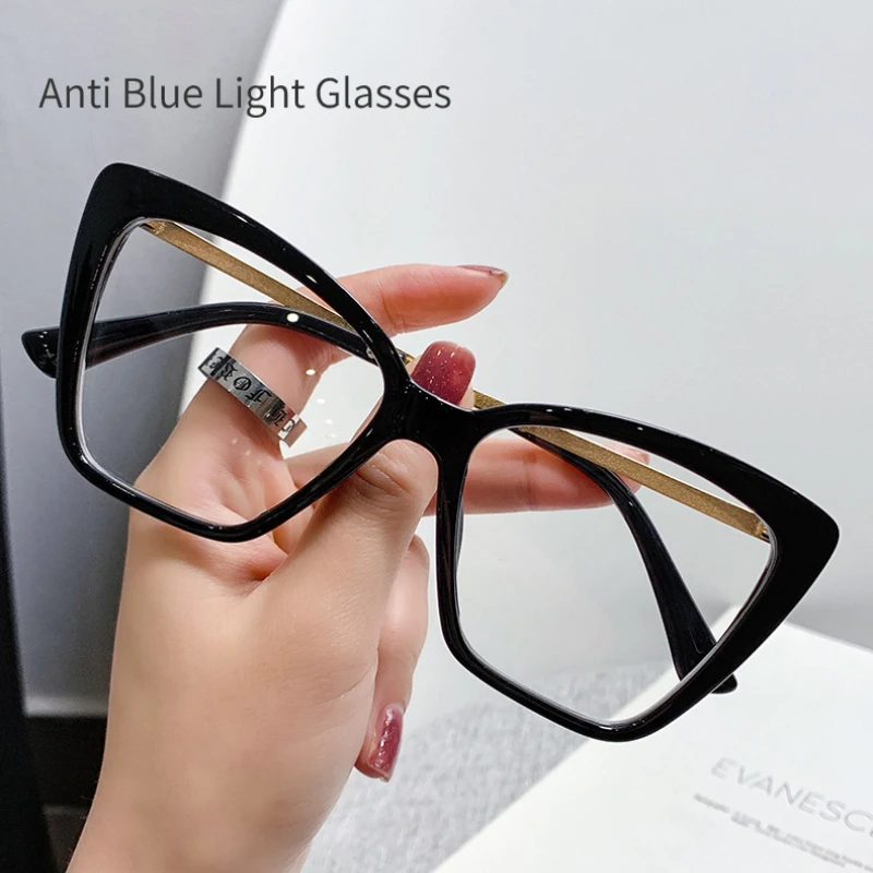 Anti Blue Light Glasses Women Cat eye Vintage Men Optical Glass Gaming Spectacles