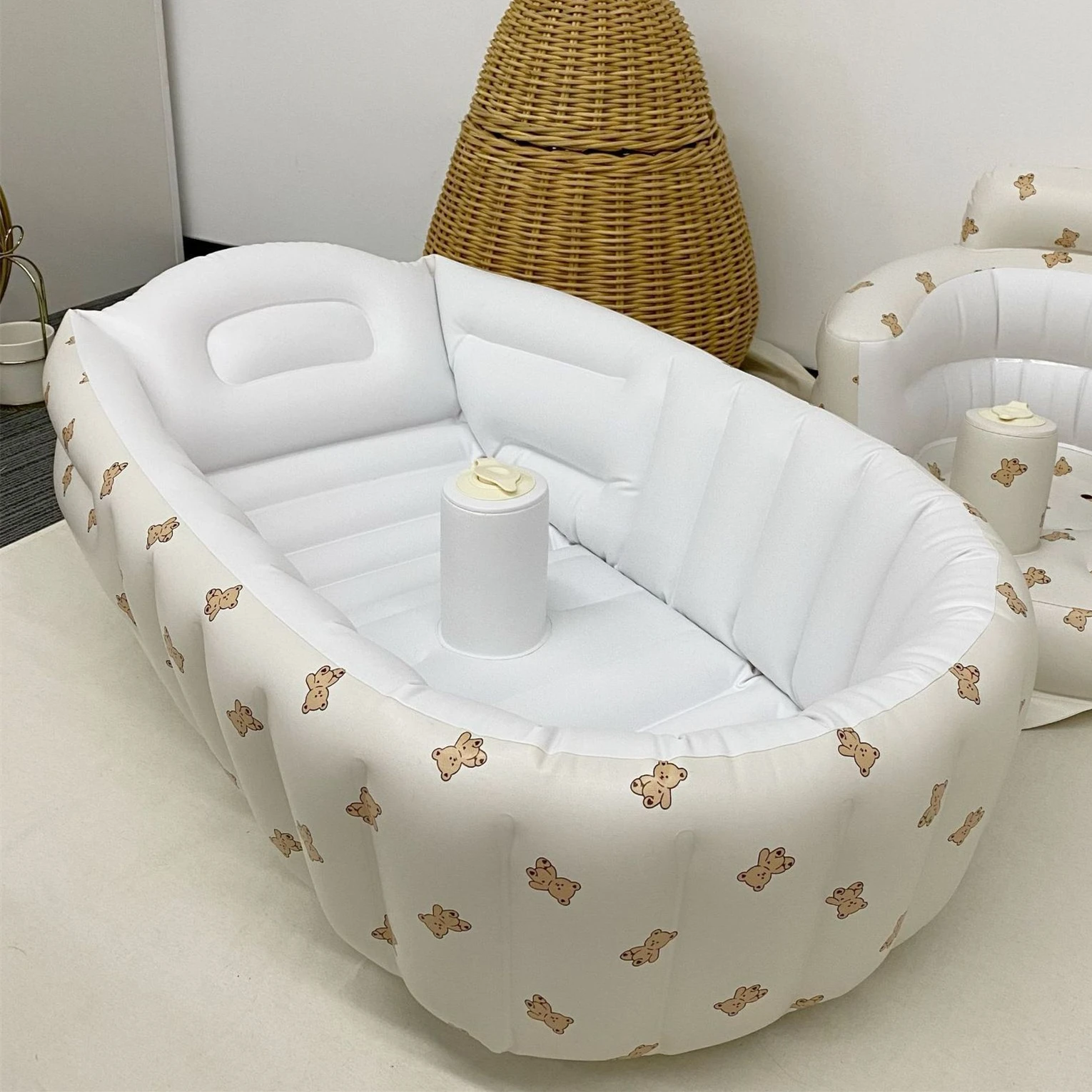 Baignoire Pour Bébé, Baignoire Gonflable Pour Bébé Doux Pour La Peau Exquis  Grand Espace En PVC Mignon Pour Tout-petit Pour Voyage Pour La Maison Salon  Motif Olive