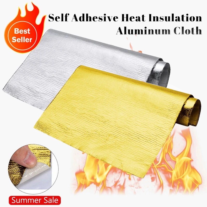 Car Heat Protection Film Fireproof Heat Insulation Mat Selfadhesive