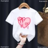 Summer Girls Short Sleeved T-Shirt Kids Top Toddler Fashion Bowtie Print O-Neck Short Sleeved Tee Children'S Candy Color Clothes 3
