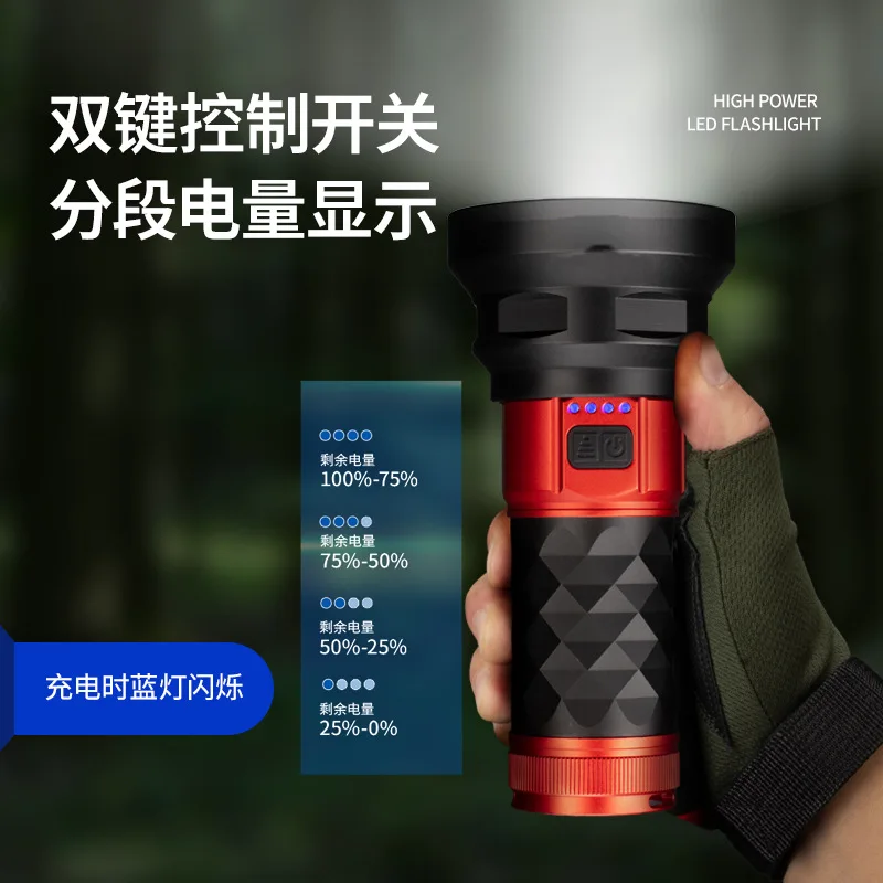 Ultra Power LED Flashlight for Outdoor Exploration and Search