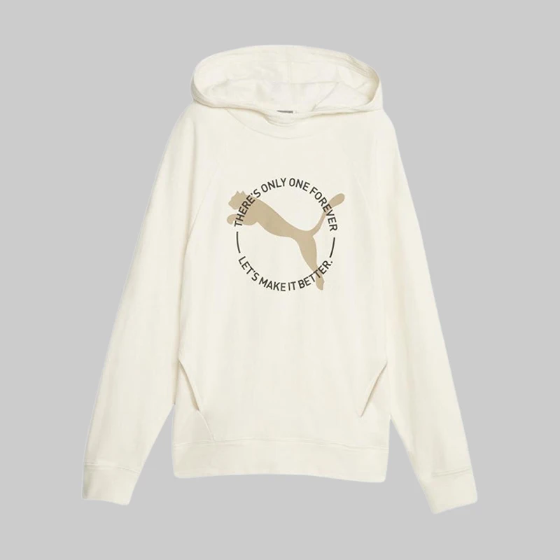 푸마  봄 가을 여성용 니트 후드 프린트 캐주얼 스포츠 스웨트셔츠 676068-99