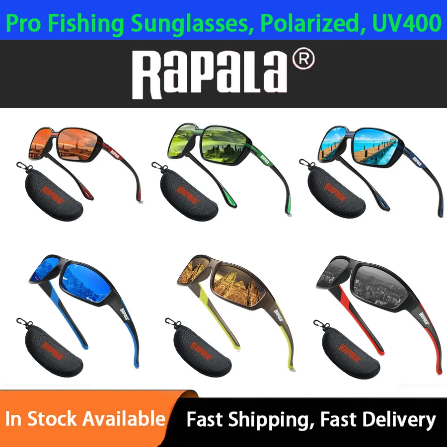 Polarized Sunglasses Rapala Fishing Glasses Outdoor Mountaineering Anti-ultraviolet Classic Polarized Sunglasses Riding Driving Box