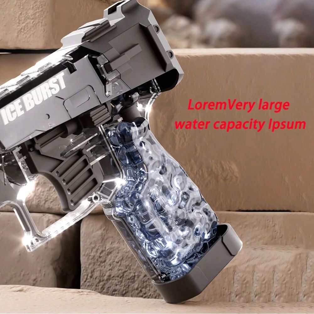 New Summer Transparent Cool Outdoor Water Gun Toy Manual Burst Water Gun Automatic Back Boring Desert Eagle Pistol Water Toy Gun 4