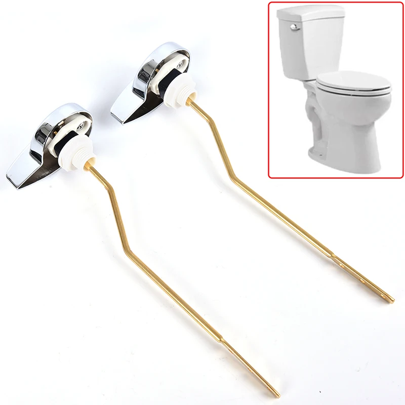 1x Side Mount Toilet Flush Lever Handle For Angle Fitting Toilet Tank Fittings Universal Toilet Water Tank Plastic Toilet Wrench