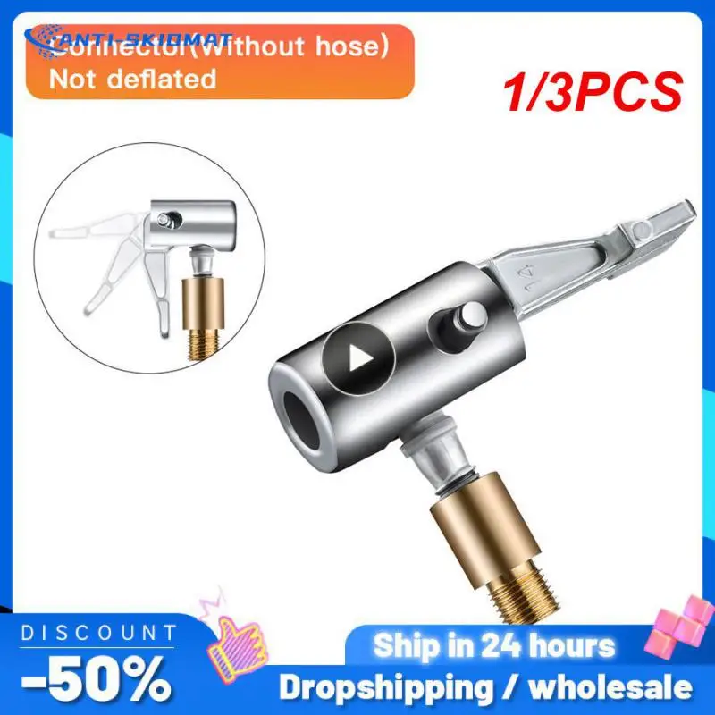 

1/3PCS Tire Nozzle For Car Pump Tip Tyre Valve Tire Inflation Valve Connector Clip-on Adapter Accessories Clip Type Nozzle