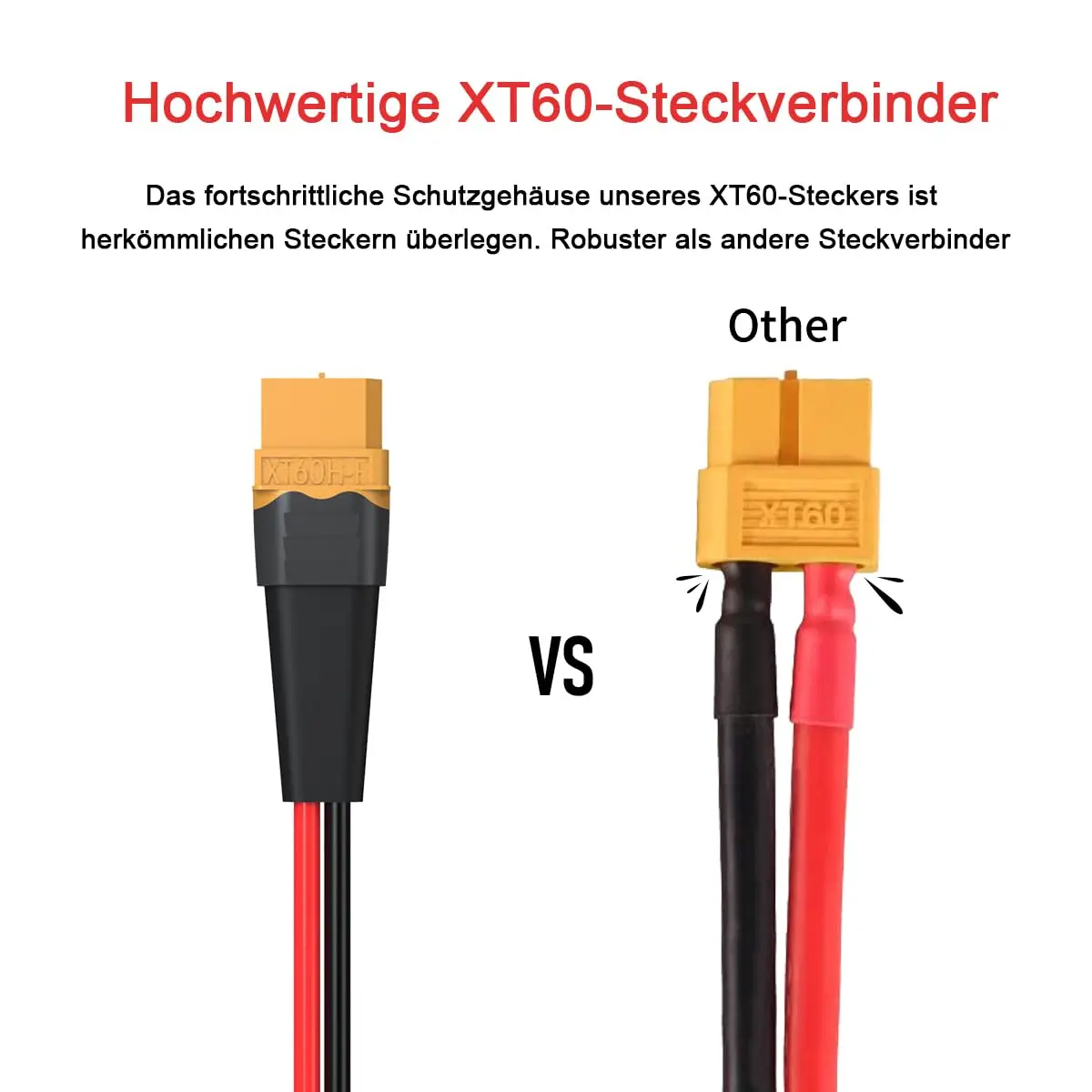 10AWG 2피트 XT60 태양광 케이블 2 10 25 35 50 75 100피트 XT60 연장 케이블 휴대용 전원용 XT60 커넥터 - XT60 커넥터 연결