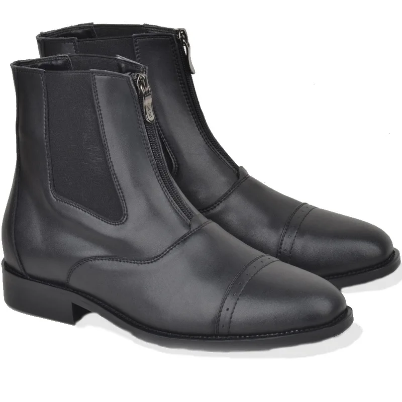 New Horse Riding Boots Equestrian Boots Unisex High Quality Zipper Shoes Men Women Horse Riding Cavallo