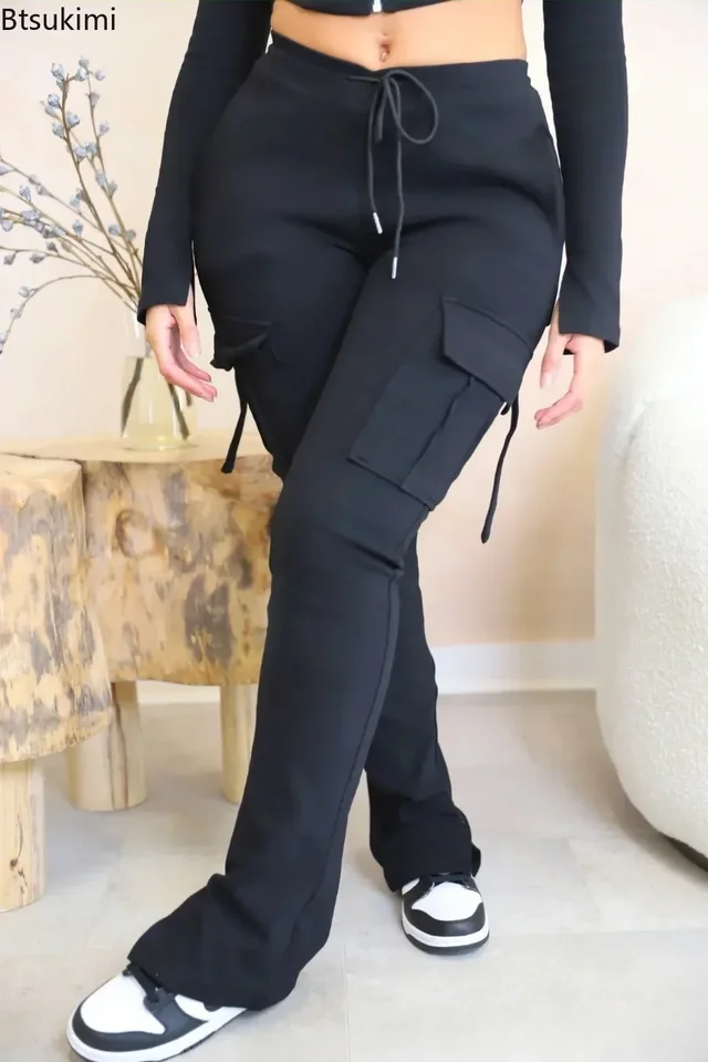 2026 Baggy cargobroek voor dames, streetwear, hiphop, jogger