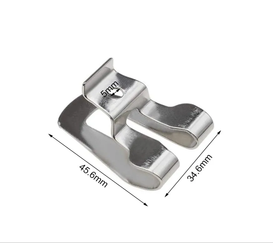 

Belt Clip Hook With 8mm Cap 45*30mm Clip Hook Drill Belt For Silver Stainless Steel 18V Durable Hot Sale