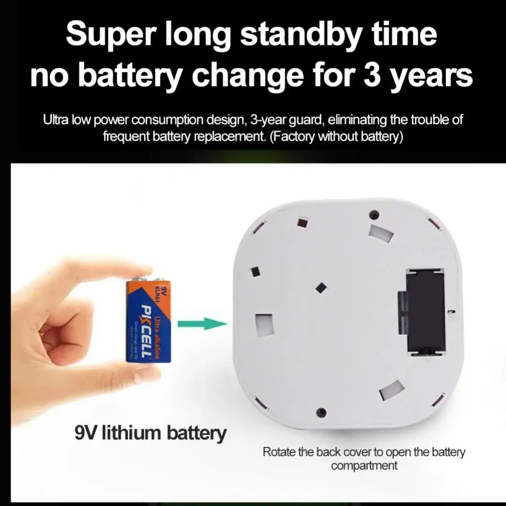 Smart Zigbee/Wifi Smoke Detector Smart Fire Fire Protection Home Security Alarm Sound Light Alarm APP Control smoke alarm
