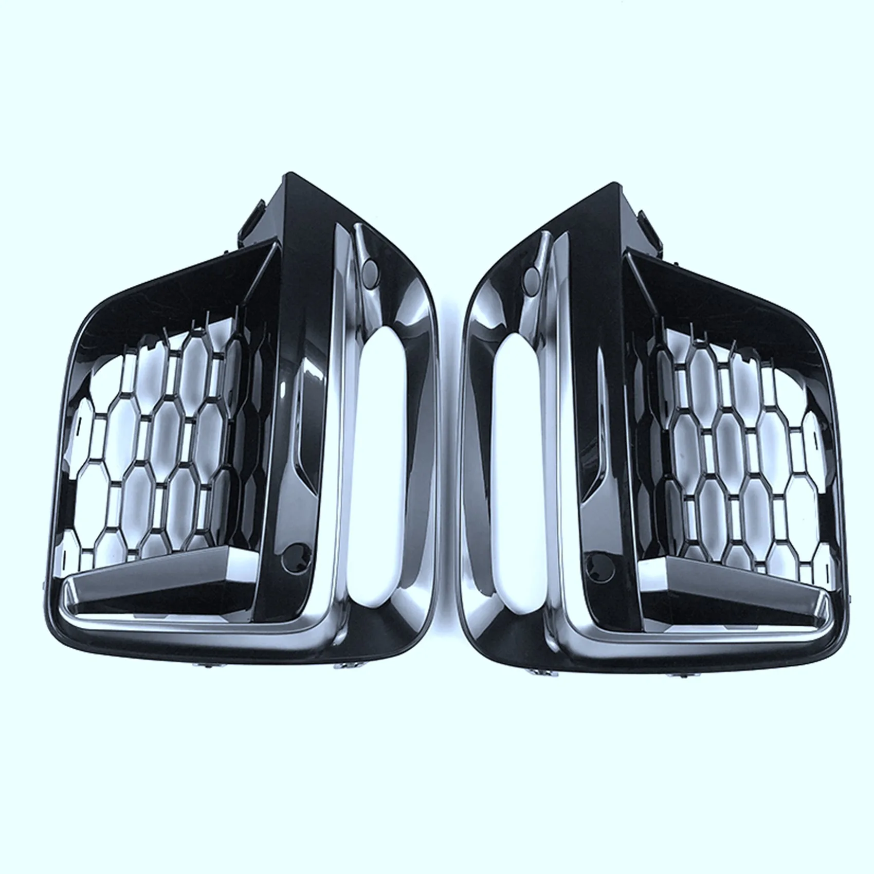 

For-BMW X3 G01 X4 G01 G02 G08 2018-2020 Front Fog Light Grille Frame Trim Protector Exterior Cover (with Fog Lamp Hole)