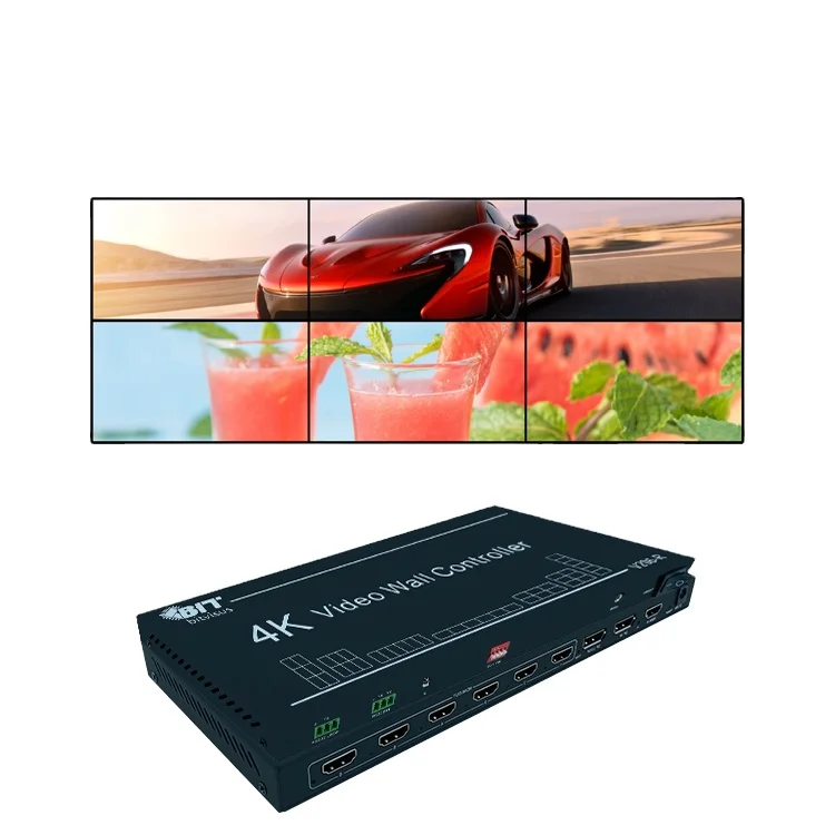 

Bitvisus 1x5 1x7 video wall controller 1x3 2x3 1x6 6x1 2x6 4k video switcher