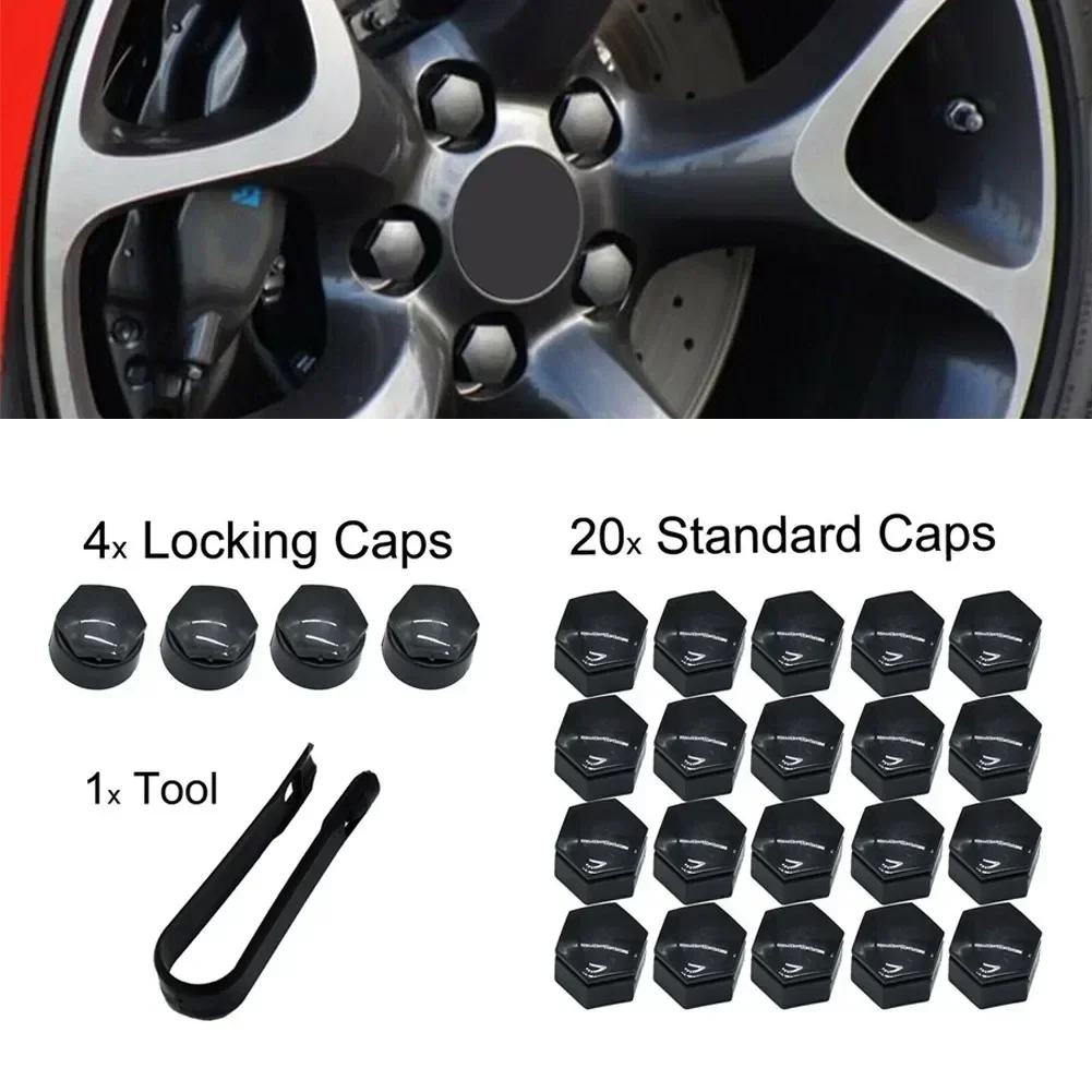 wheel nut caps 24 PCS for Vauxhall Insignia Opel Insignia 2010-