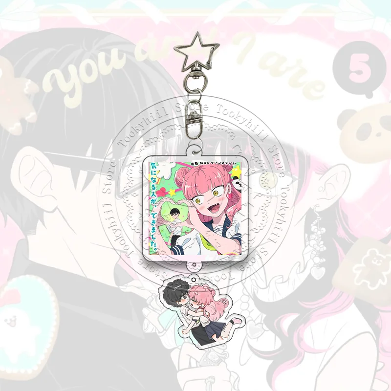 Du und ich sind polargeteilterte Gegensätze – Acryl-Schlüsselanhänger, Anime-Cartoon, Studenten-ACG-Taschenanhänger, exquisiter Mädchen-Schlüsselring, Geburtstagsgeschenk – Detail 7
