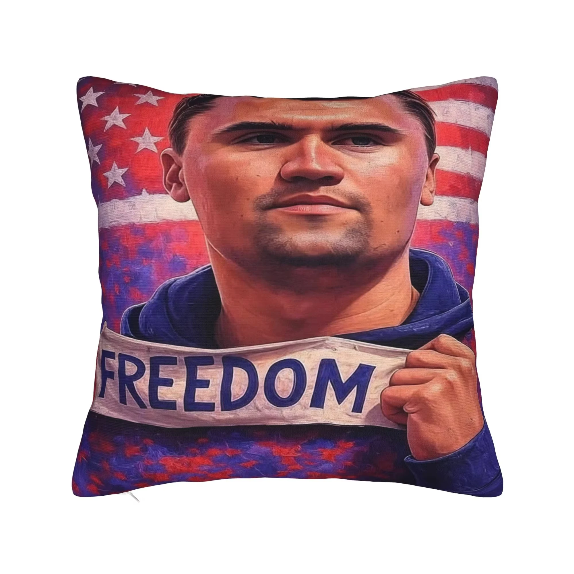 Charlie Kirk R.I.P. Kissenbezug, Vintage-Kissenbezug, weiche Kissenbezüge für Sofa und Schlafzimmer – Detail 26