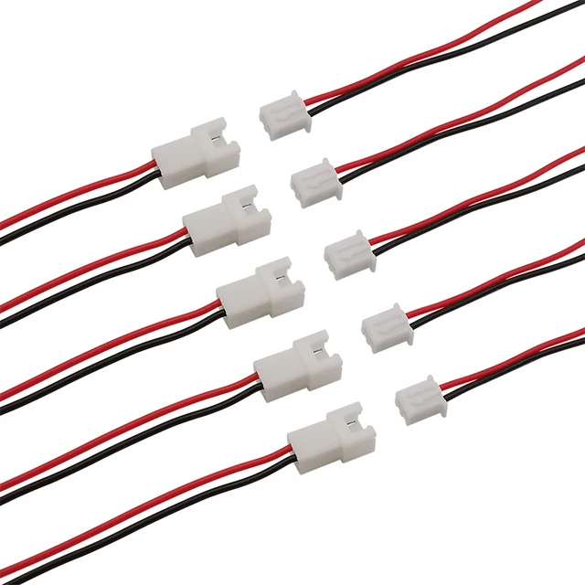 Kit De Conectores JST-XH 2.54mm Y Cable De Cinta – Incluye Carcasas Hembra De 2-8 Pines Y 250 Pines Macho