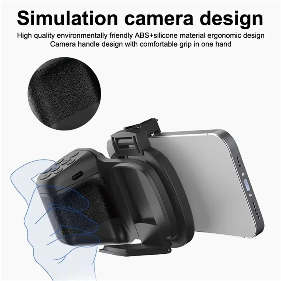 FGCLSY New Mini Portable Handle Stabilizer Handheld Multi-function Vlog Selfie Smartphone Holder Shutter With Light For_voghion.com