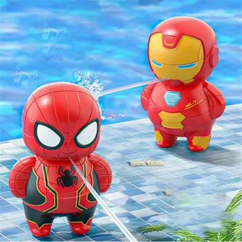 New Marvel Spider-Man Children's Water Gun Spider-Man Tricky Beach Toy Cute Baby Shower Hydraulic Pistol Children's Toy Gift