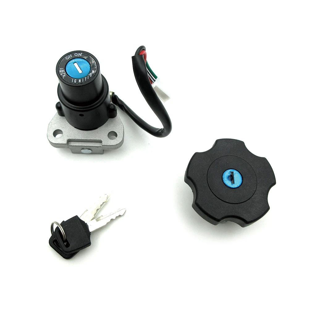 

For Yamaha XT225 Serow 225 XT600 90-95 TW200 03-17 DT200 DT200R Black Motorcycle Ignition Switch Fuel Gas Tank Cap Lock Keys Set