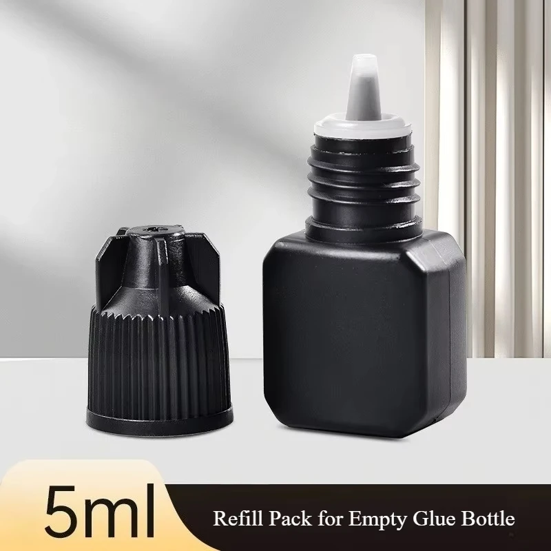 속눈썹 연장 글루 홀더 플라스틱 스퀴즈 병 속눈썹 글루 용기 미니 스퀴즈 병 빈 병 플라스틱 병뚜껑