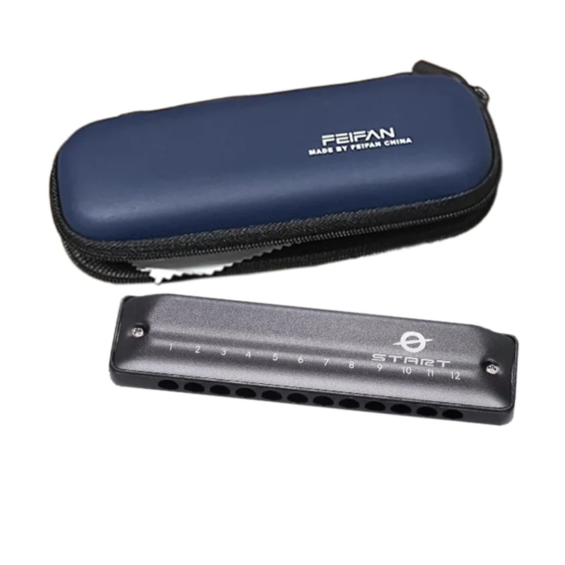 Diatonic Harmonica Mouth Organ 12 Holes Fala Feifan Start QF12 Armonica Professional Instrumentos Blues Harp Musical Instruments