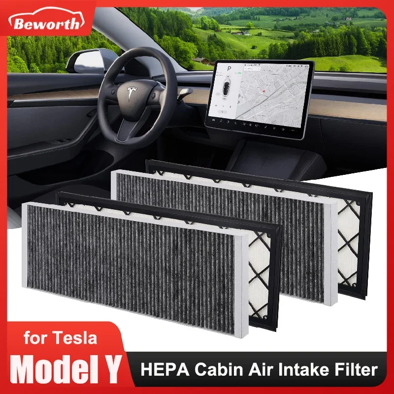 CabinAirFilterHEPAforTeslaModelYAirIntakeFilterReplacement