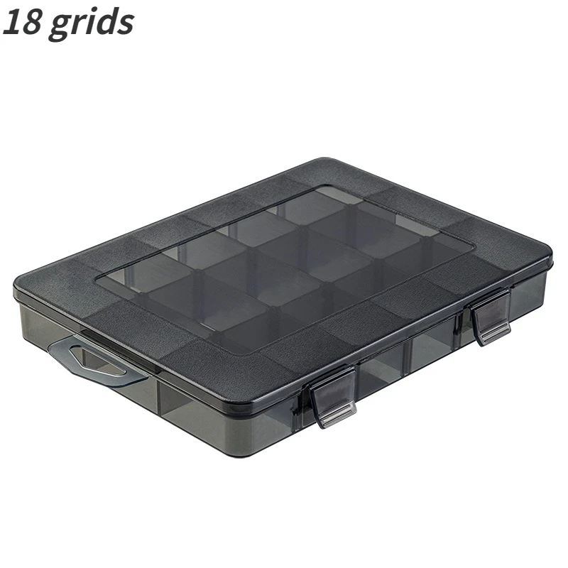 1 PCS Plastic Storage Boxes Slots Adjustable Packaging Transparent Tool Case Screw Craft Jewelry Accessories Organizer Box roller cabinet Tool Storage Items