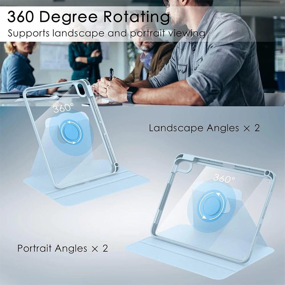 360° Rotatable Acrylic Tablet Case