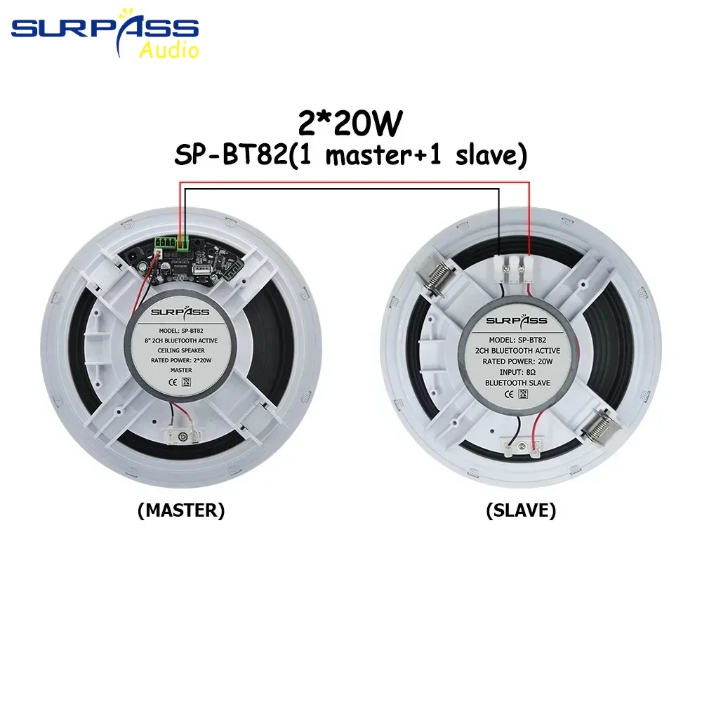 نظام الصوت المنزلي 8 بوصة بلوتوث بدون إطار نشط 20...