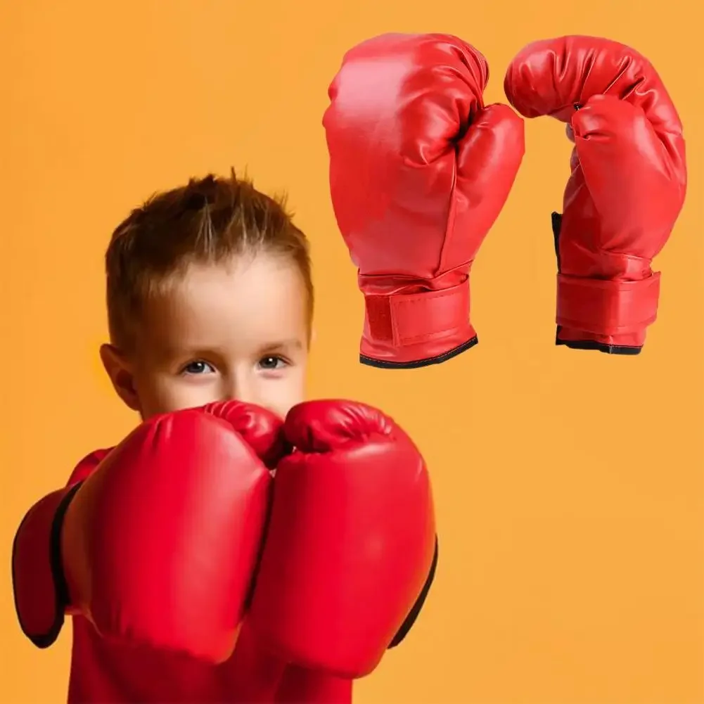 Mma Gloves Muay Thai Gloves Professional Faux Leather Boxing for Training Sparring Heavy Bag Work Ideal for Adults Kids