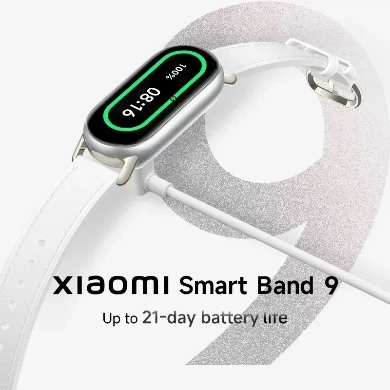 [World Premiere]Global Version Xiaomi Smart Band 9 21-day Life 1.62" AMOLED Display 150+ Sports Modes Sleep Monitoring 3