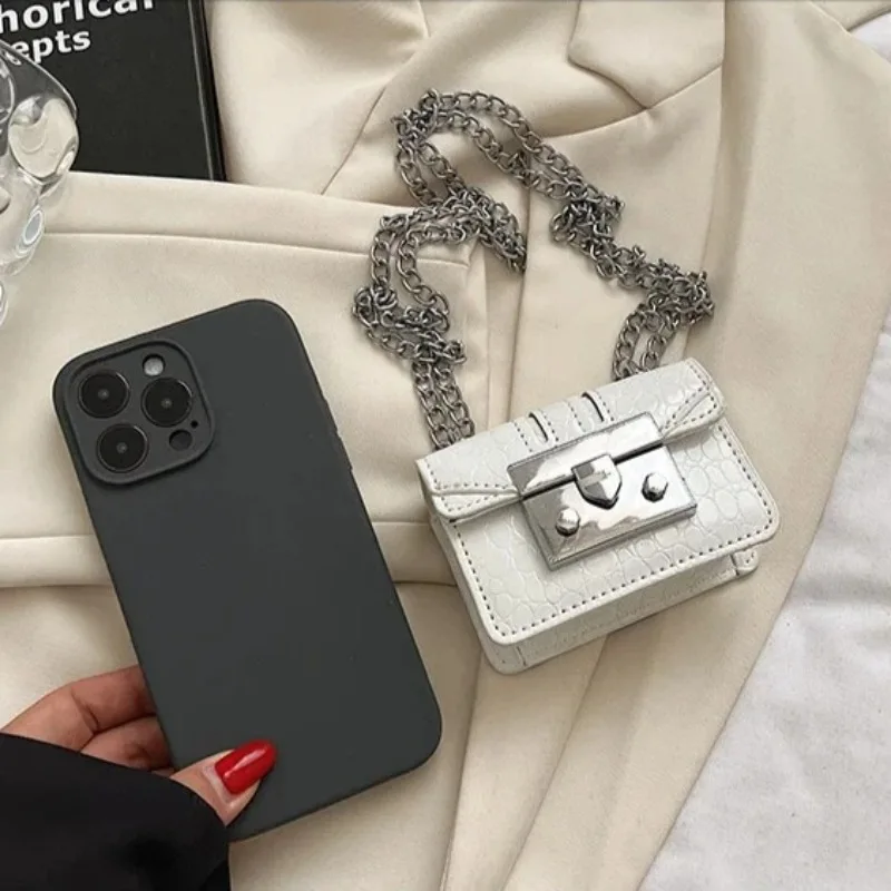 Mini Crossbody Bags for Women Designer Bags Luxury Chain Shoulder Coin Mini Purse Elegant Small Square Box Lipstick Bag