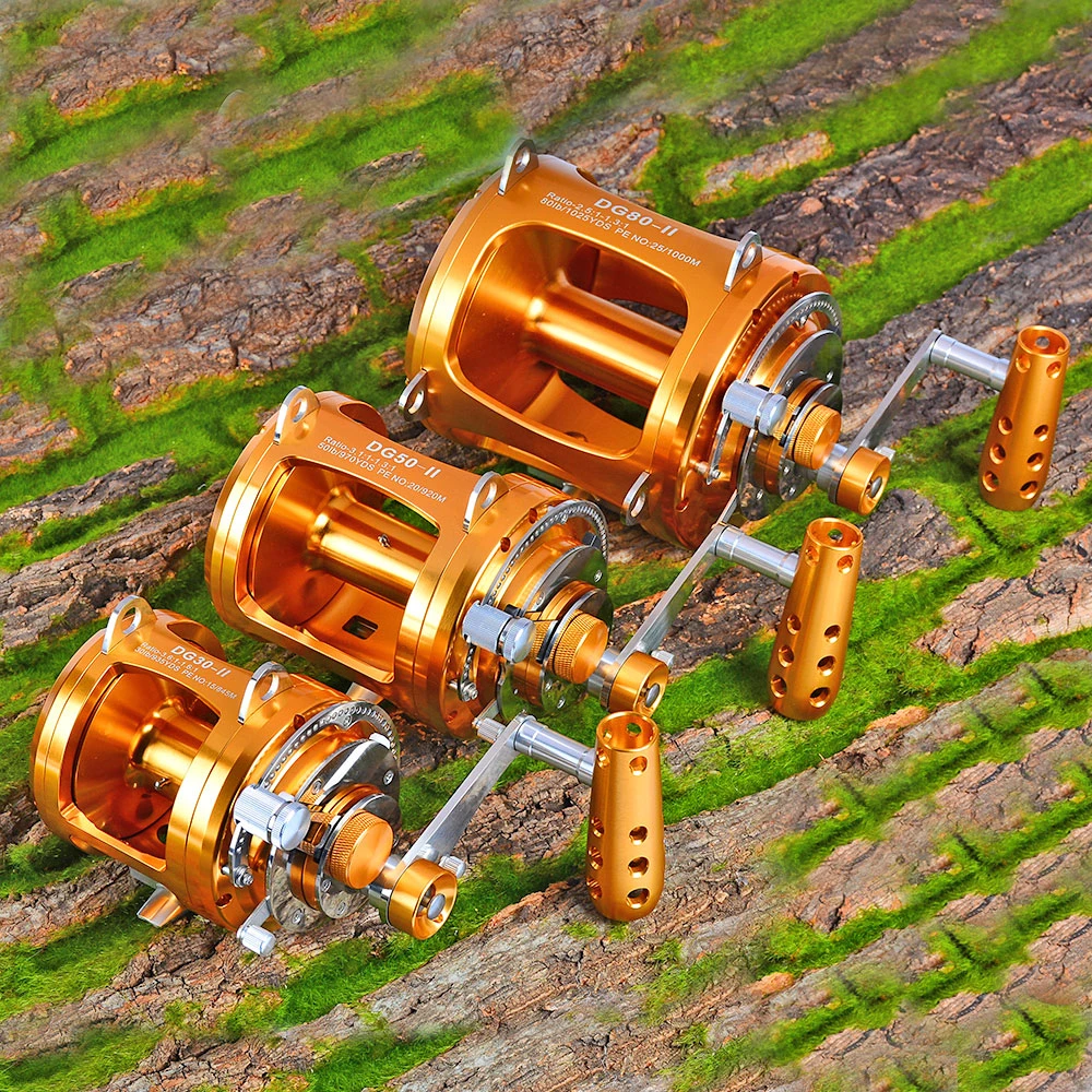 Jigging Reels DG30/50/80 Fishing Reel Boat Two Speed Aluminum CNC