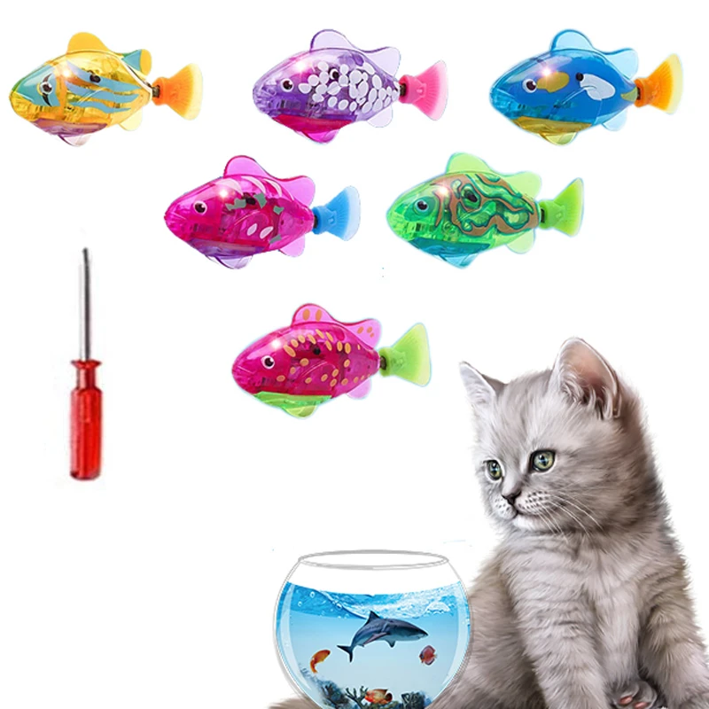Robot Fish Cat Toy,interactive Fish Cat Toys For Indoor Cats Play,fish