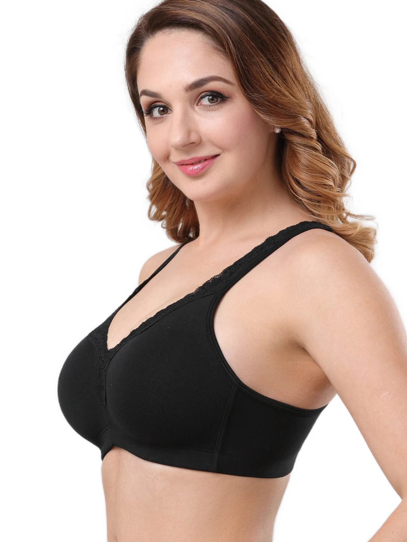 Soft Cotton Bras for Women Wirefree Comfortable Bras for Women No Underwire 6803 3