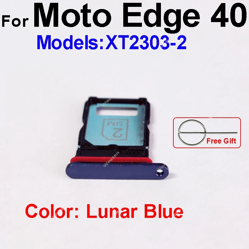 Motorola MOTO Edge 40 Edge 40 Neo Edge 40 Pro XT2303-2 XT2307-1 Sim 카드 슬롯 리더 어댑터 부품 용 SIM 카드 트레이 홀더