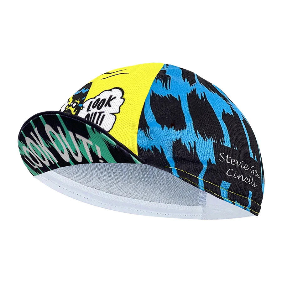 New cycling cap, polyester sweat absorption, fashion trend, unisex, graffiti 5