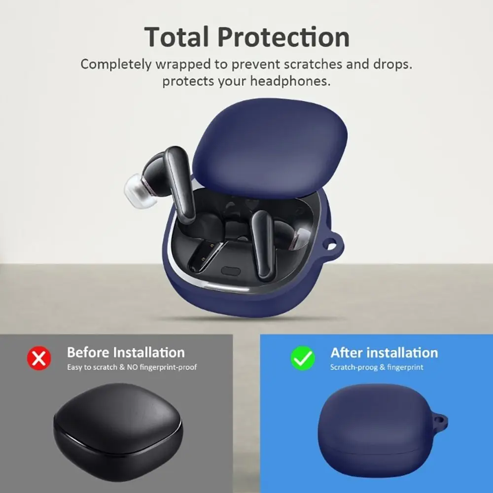 Shockproof Colorful Waterproof Silicone Wireless Earbuds Protector Case