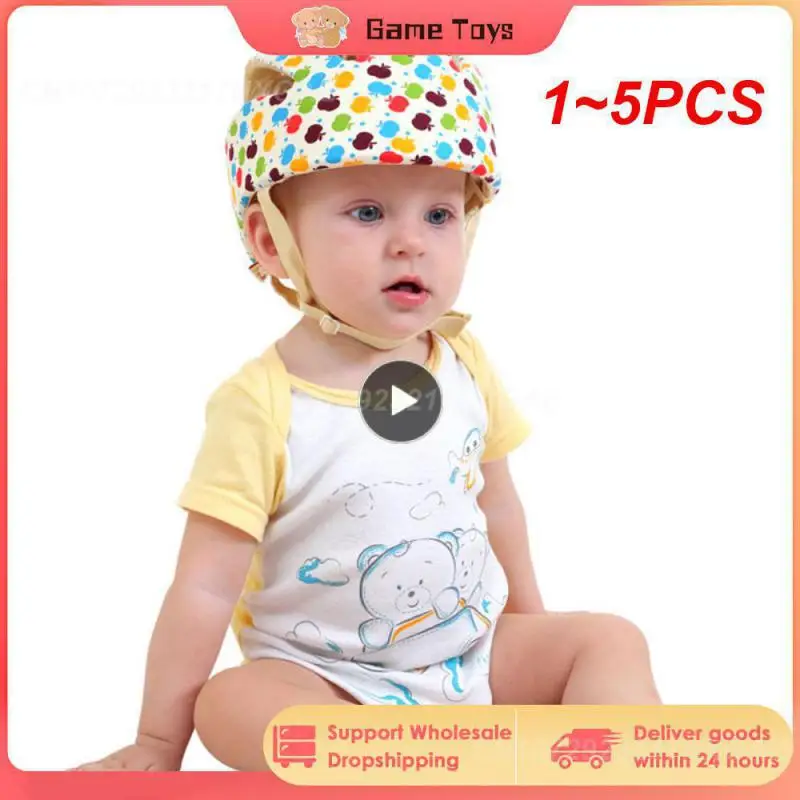 

1~5PCS Baby Helmet Safety Protective Helmet For Babies Girl Cotton Infant Protection Hats Children For Boys Capacete
