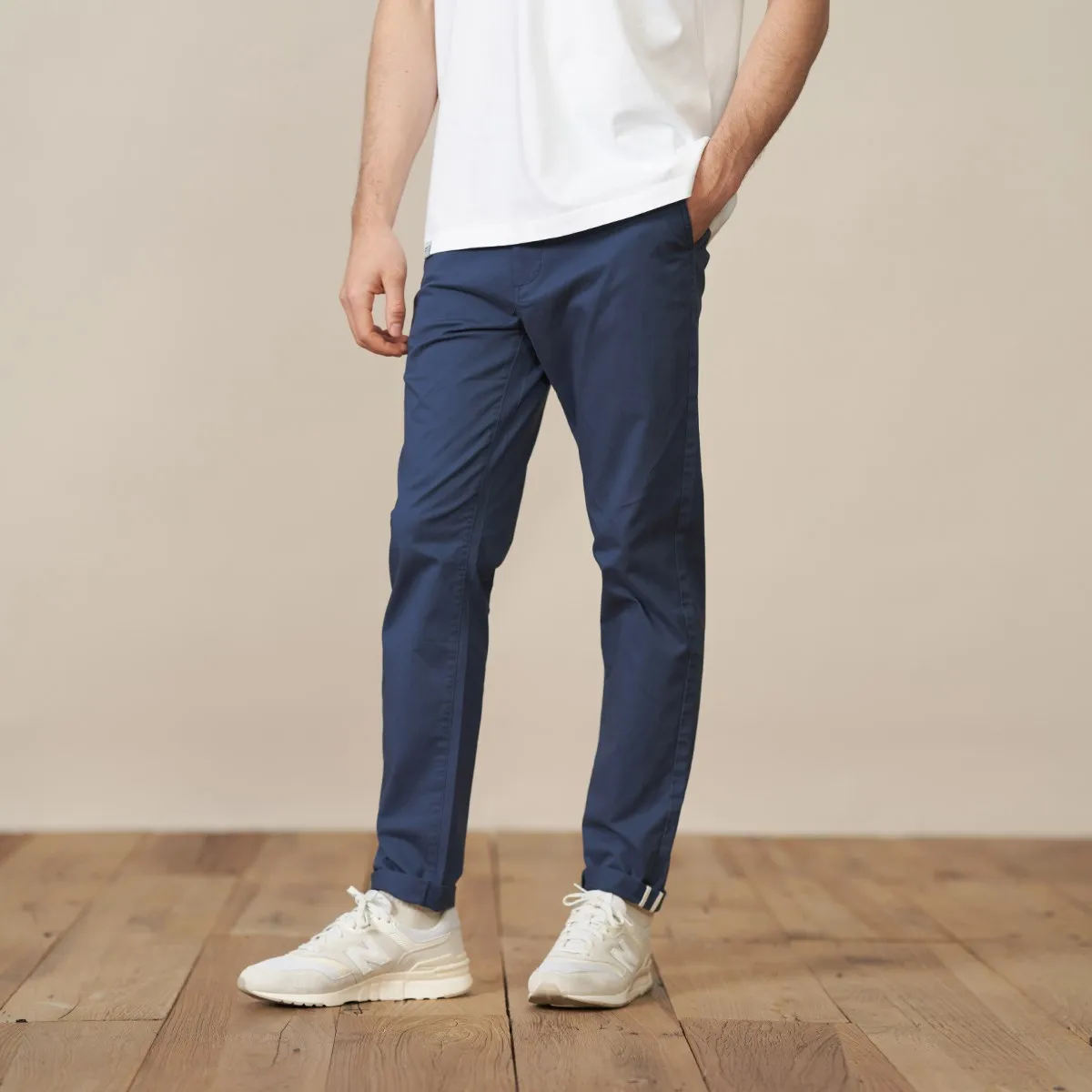 Men Tapered Pants Chinos Casual Pants