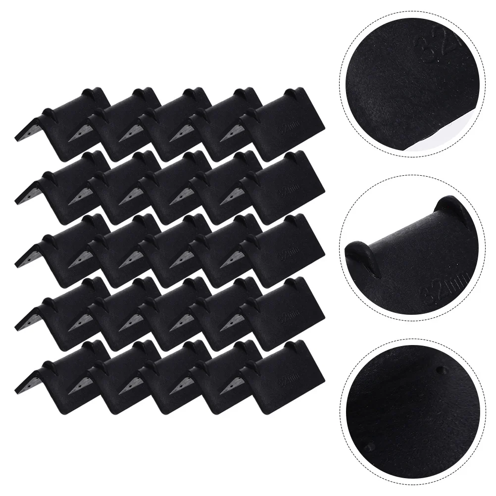 50 Pcs Packaging Deduction Packing Plastic Wrap Foam Corner Guards for Shipping Cardboard Protectors Desk Edge